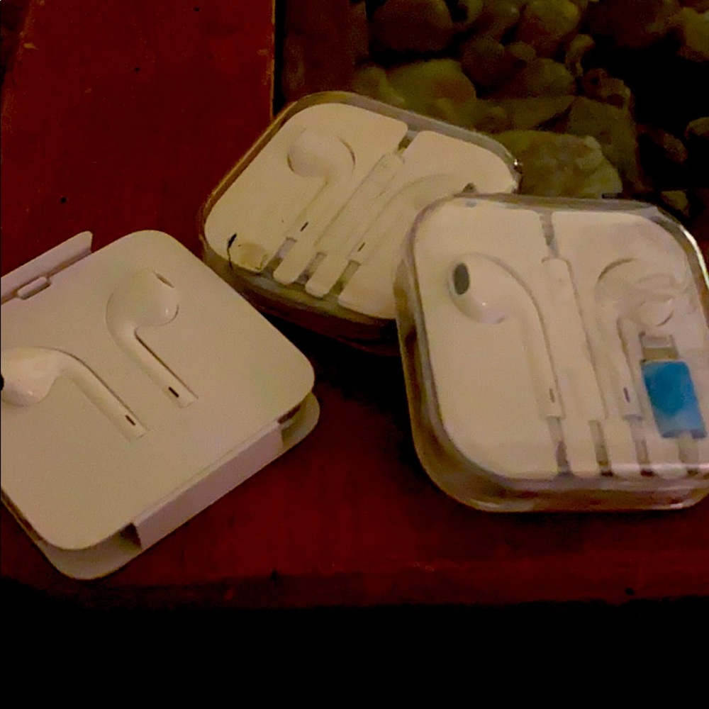 I phone earphones. 3. All new never used